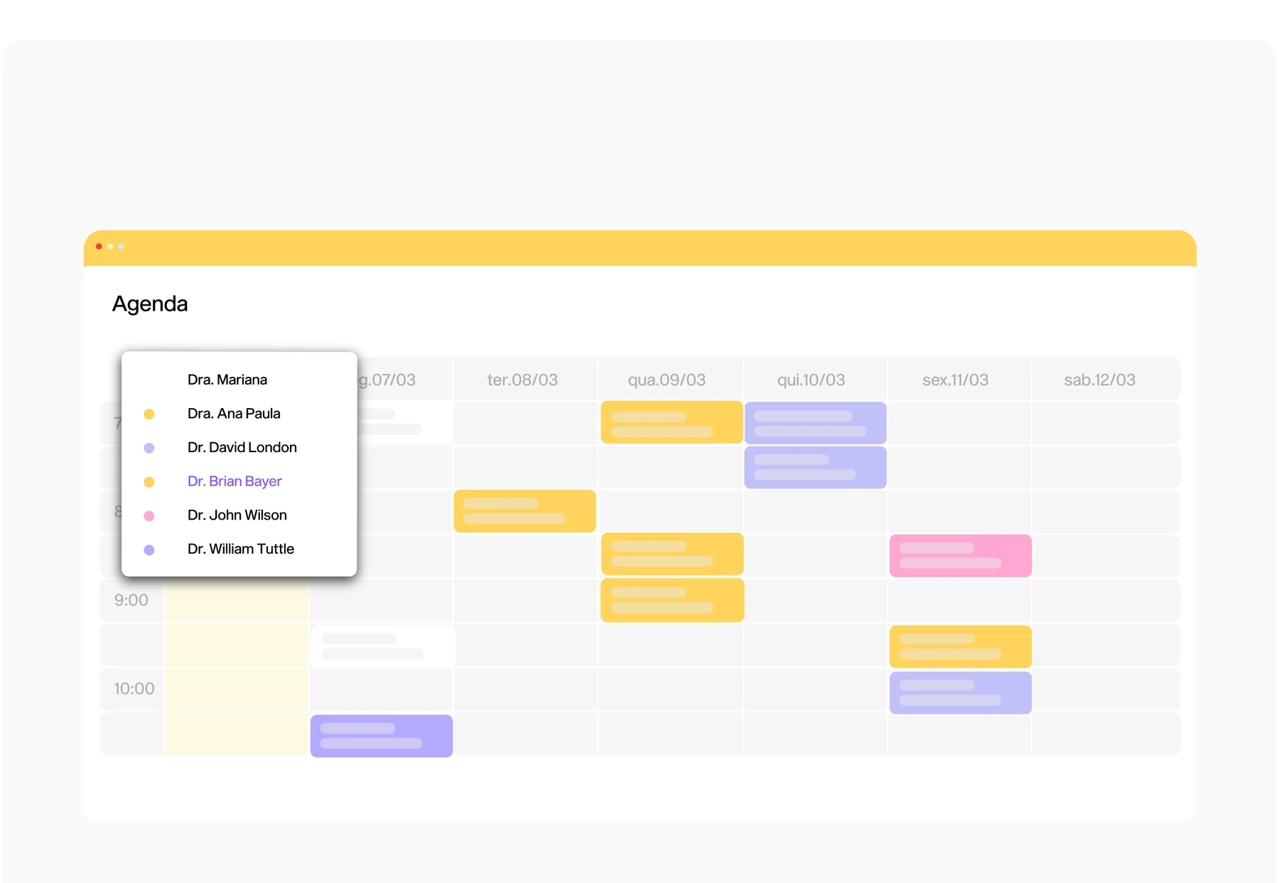 Agenda inteligente do Force PET