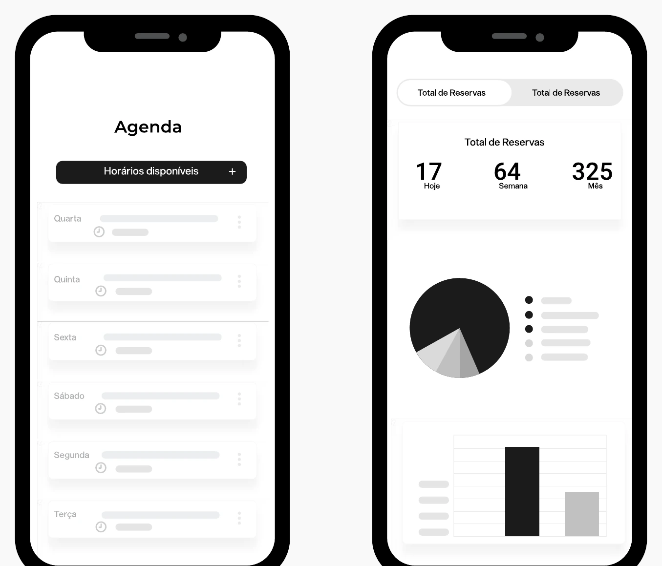 Link de agendamento do Force Agenda com horários disponíveis e indicadores de reservas.