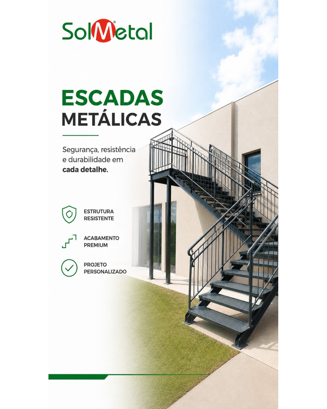 Criativo produzido para SolMetal