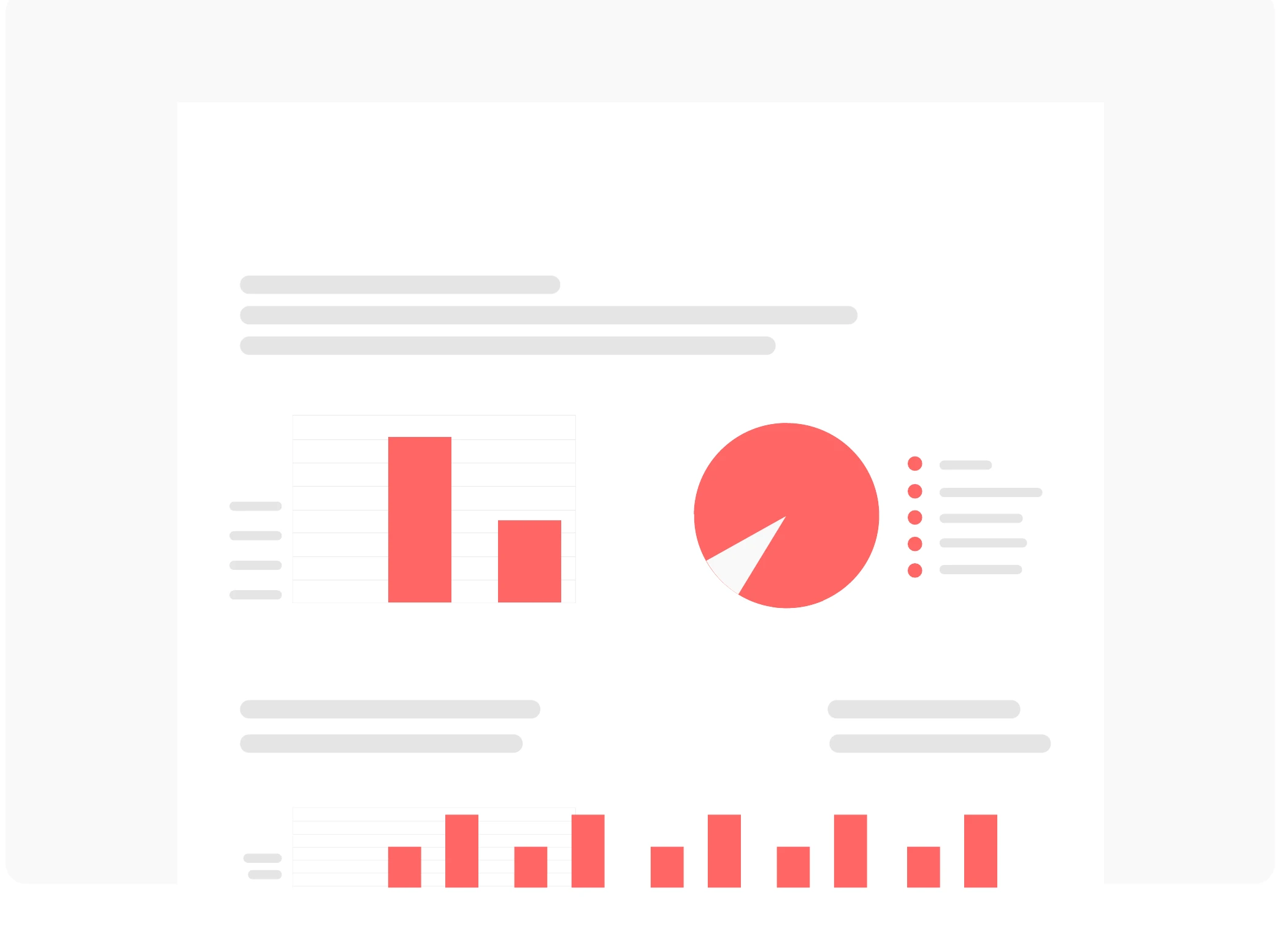 Dashboard de indicadores do Force Food