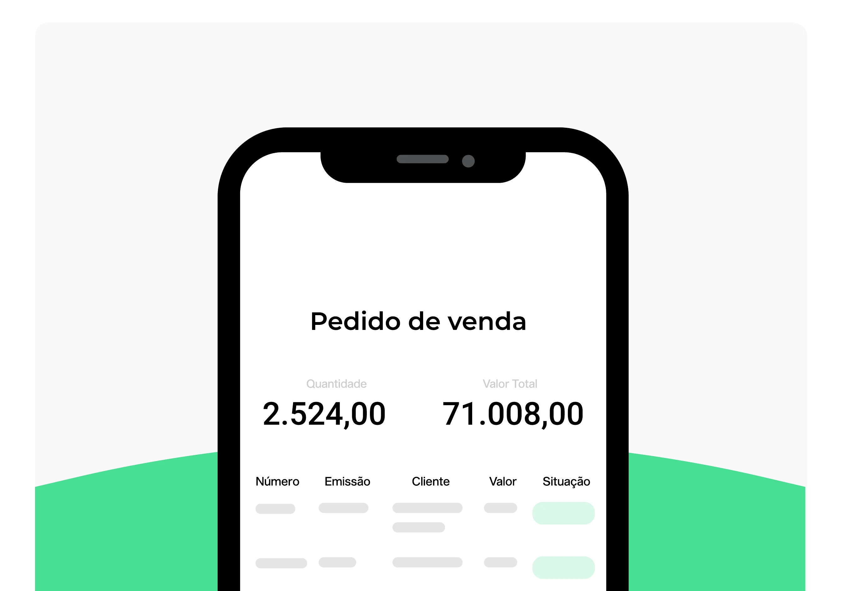 Controle móvel de pedidos e vendas do Force Agro